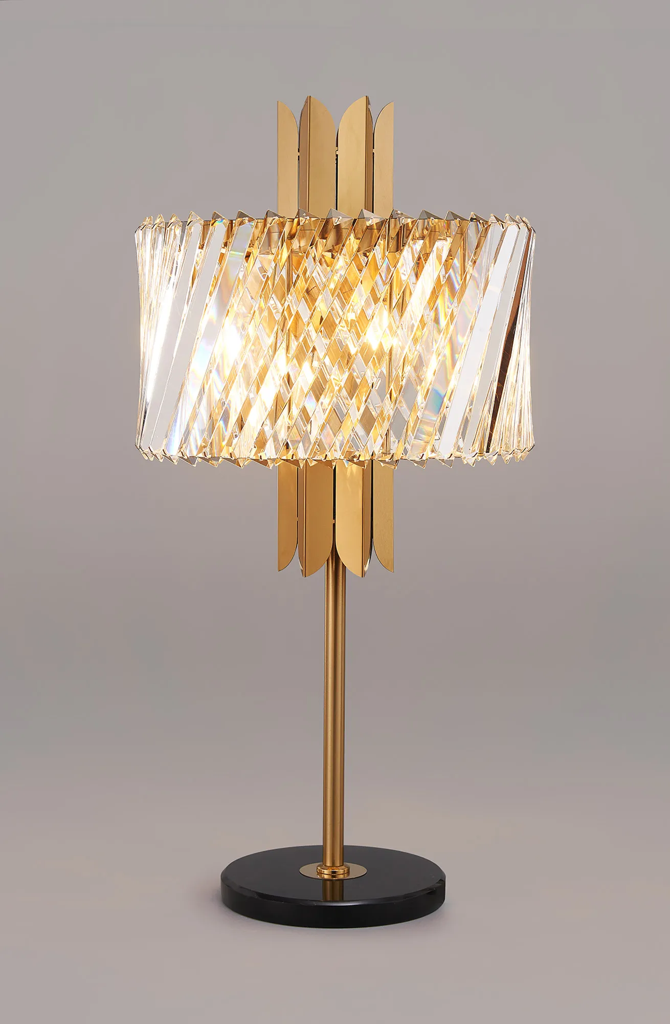 Lola Crystal Table Lamps Diyas Designer Table Lamps